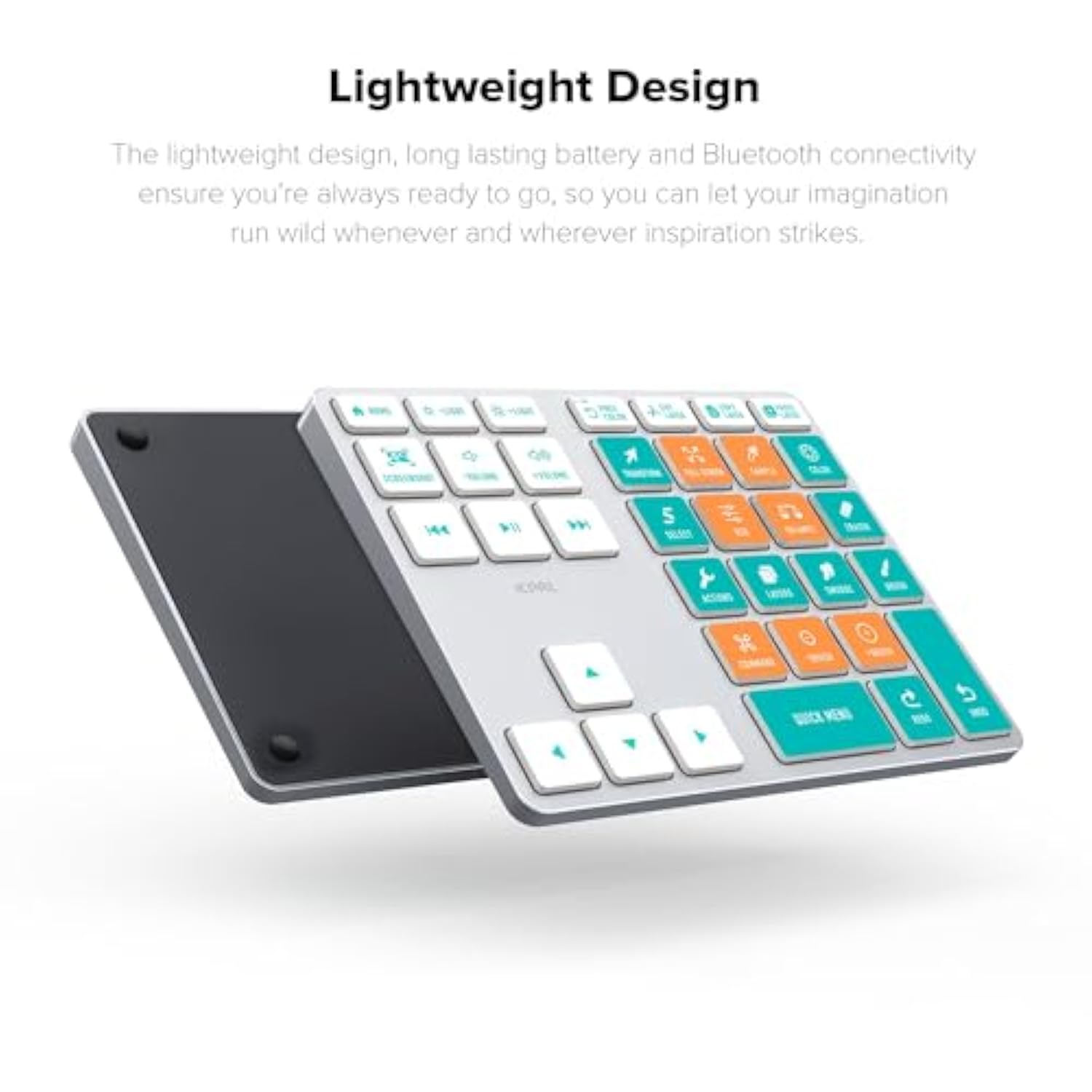 Proguide Wireless Keyboard For Procreate - Bluetooth Rechargeable Macro Pad Mi
