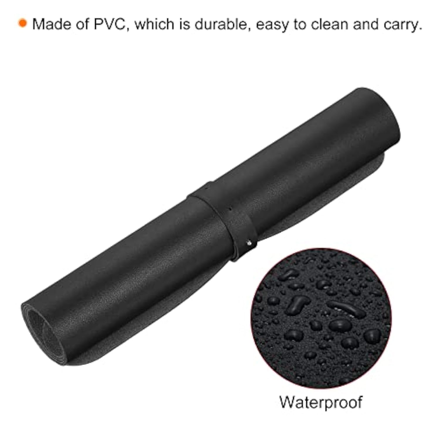 28"X16" Desk Mat Protector, Pvc Non-Slip Waterproof Mouse Pad Writing Mat For Office Home, Black