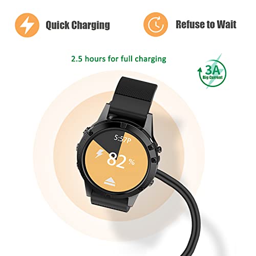 Charger for Garmin Watch, Ankky 3.3ft USB Charger Cable Data Sync Cable for Garmin 5/5S/5X/Plus/6/6S/6X/Pro/Forerunner 935/Quatix 5/Quatix 5