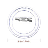 50 Pack Acrylic Design Button Badge Clear Button Pin Badges Kit For Cr