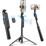Auto Face Tracking Tripod 360 Rotation With Stand,Android And Iphone Tripod Holder With Remote And Gesture Control, No App,Built-In Tracking Camera Selfie Stick For Live Vlog Streaming Video Tiktok