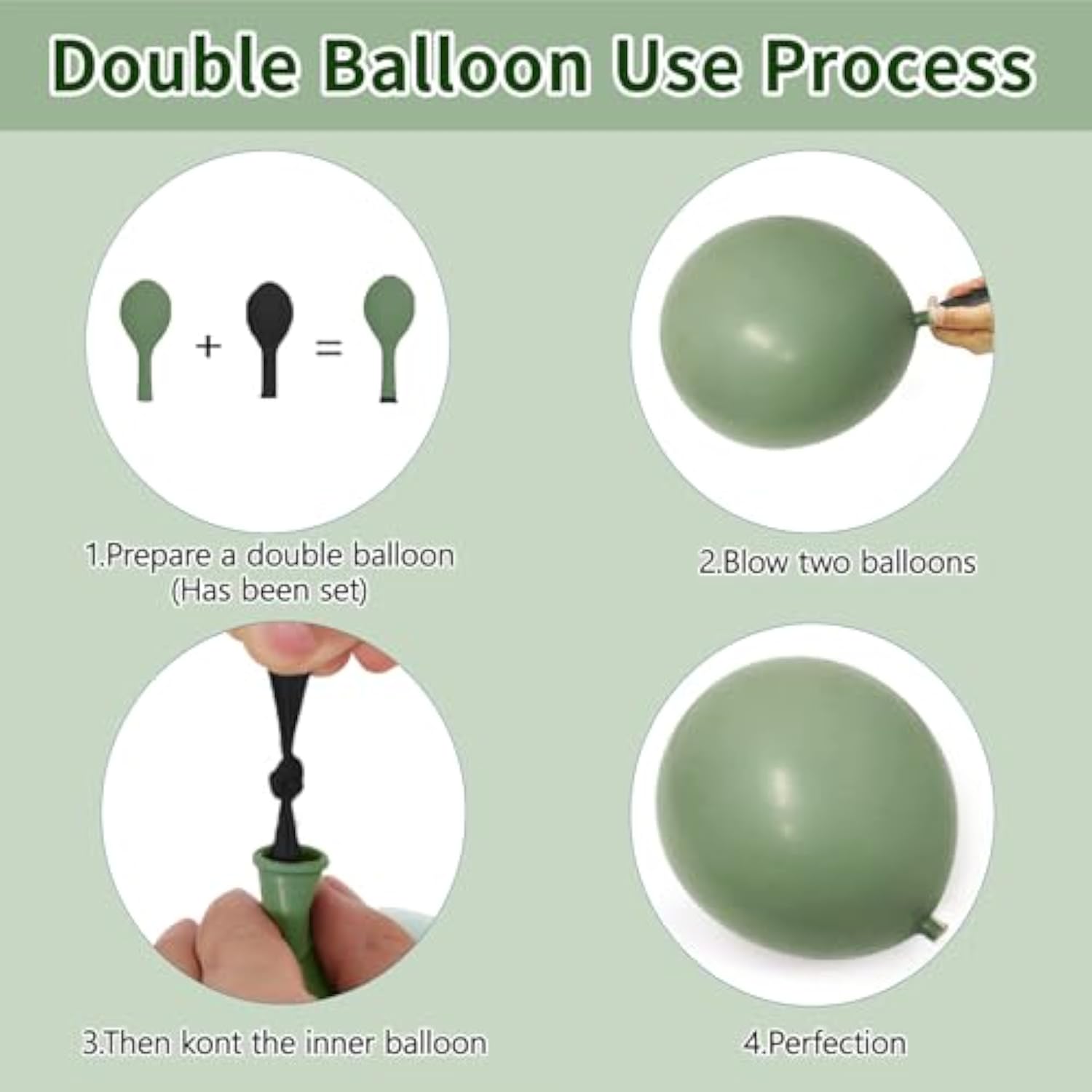 Sage Green & Pink Balloon Arch Kit: Double Stuffed Boho Party Decor