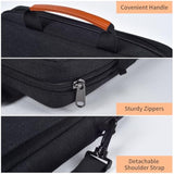 13 Inch Laptop Shoulder Bag Carrying Case For Macbook Air 13" M4 M3 M2 A3420 A3113/ Macbook Pro 14 M4 M3 M2 M1/ 13" Ipad Pro M4/ Ipad Air M3 M2 2025, Vertical Laptop Sleeve Handbag, Black