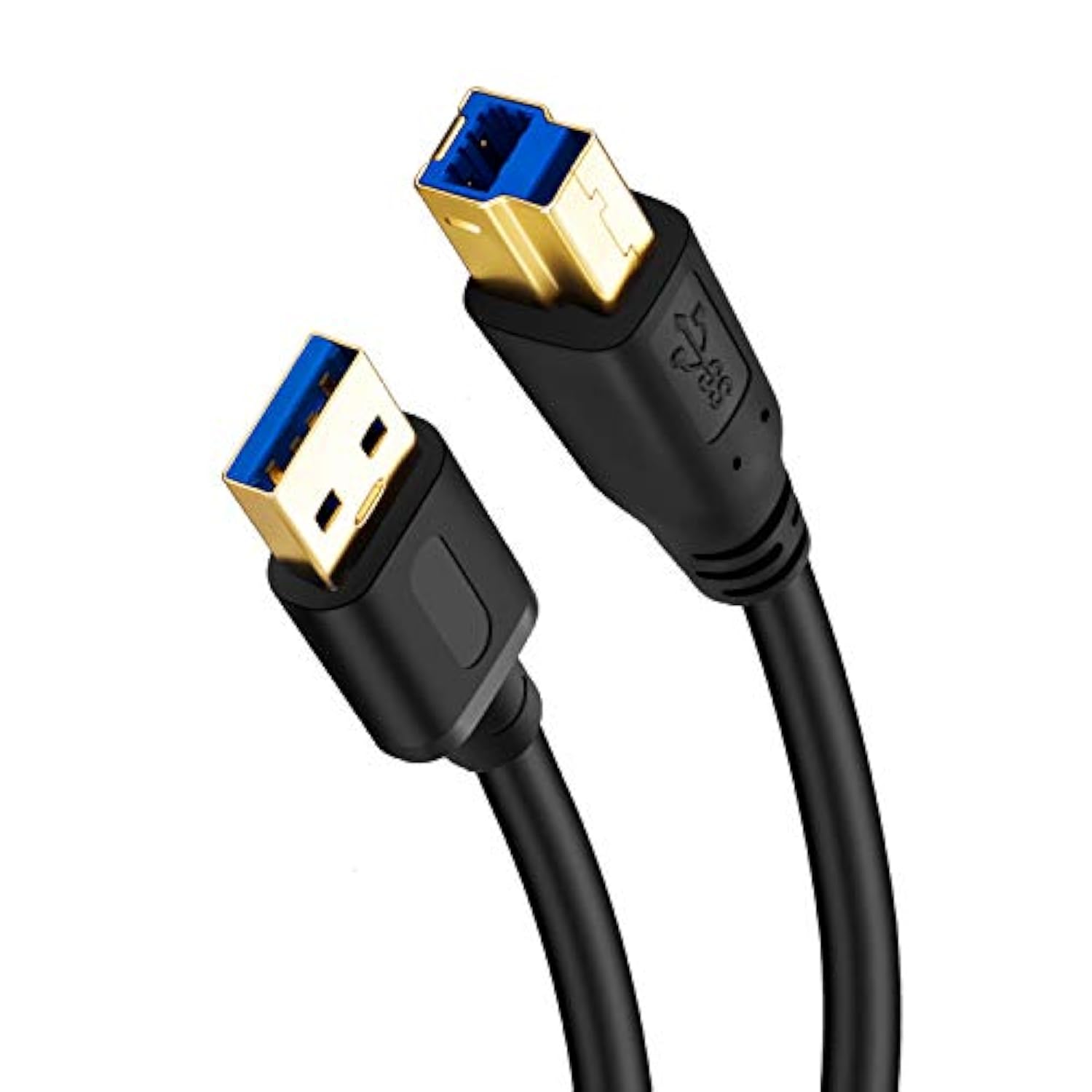 Usb 3.0 Cable A Male To B Male 25Ft,Superspeed Usb 3.0 A-B/A Male To B Male Cable - For Scanner, Printers, Desktop External Hard Drivers And More(25Ft/8M)