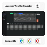 Kj4 Wireless Custom Mechanical Keyboard, 2.4 Ghz Bluetooth Qmk 80% Layout Rgb, Hot-Swappable Banana Switch Compatible With Mac Windows Linux, Pbt Durable Keycaps For Gaming - Dark Blue