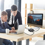 Ethernet Splitter 1 To 2 1000Mbps Internet Cable Splitter 1 In 2 Out High Speed Either Network Splitter Gigabit Dual Lan Rj45 Port Router Switch Work With Cat6/7/8 Cable