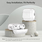 Clear Glitter Airpods Pro 3 Case with Sparkle Bling Design