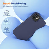 Compatible With 12 Case And 12 Pro Case, Liquid Silicone Gel Rubber Full Body Protection Shockproof Drop Protection Phone Case For 12/12 Pro 6.1 Inch(Navy Blue)