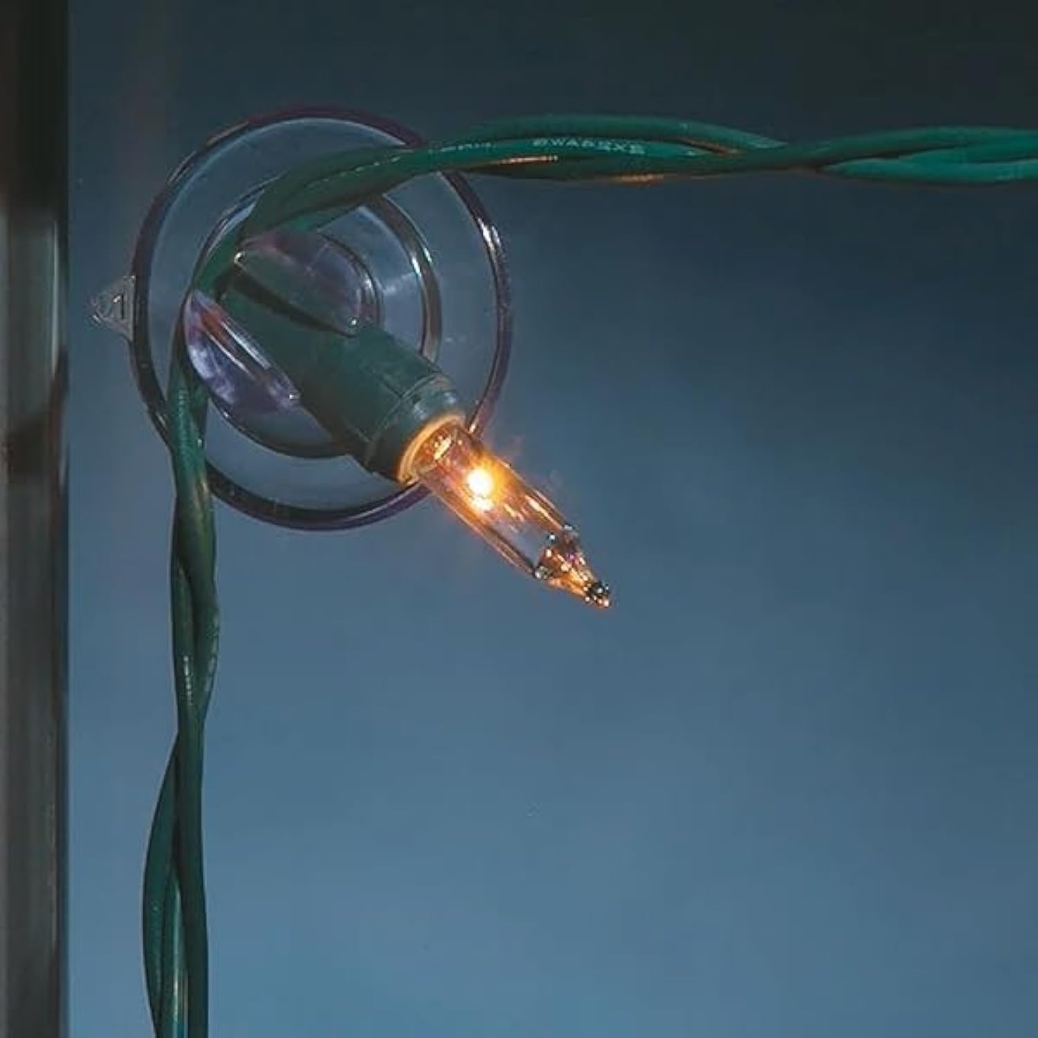 Mini Suction Cup Christmas Light Holders - Hang Holiday Lights On Windows - Suction Cup Clips/Hooks - No Tools Required - Pack Of 25