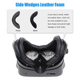 Facial Interface Bracket & PU Leather Foam Face Cover Pad Replacement & Anti-Leakage Nose Pad & Protective Lens Cover Comfort Set for Valve Index