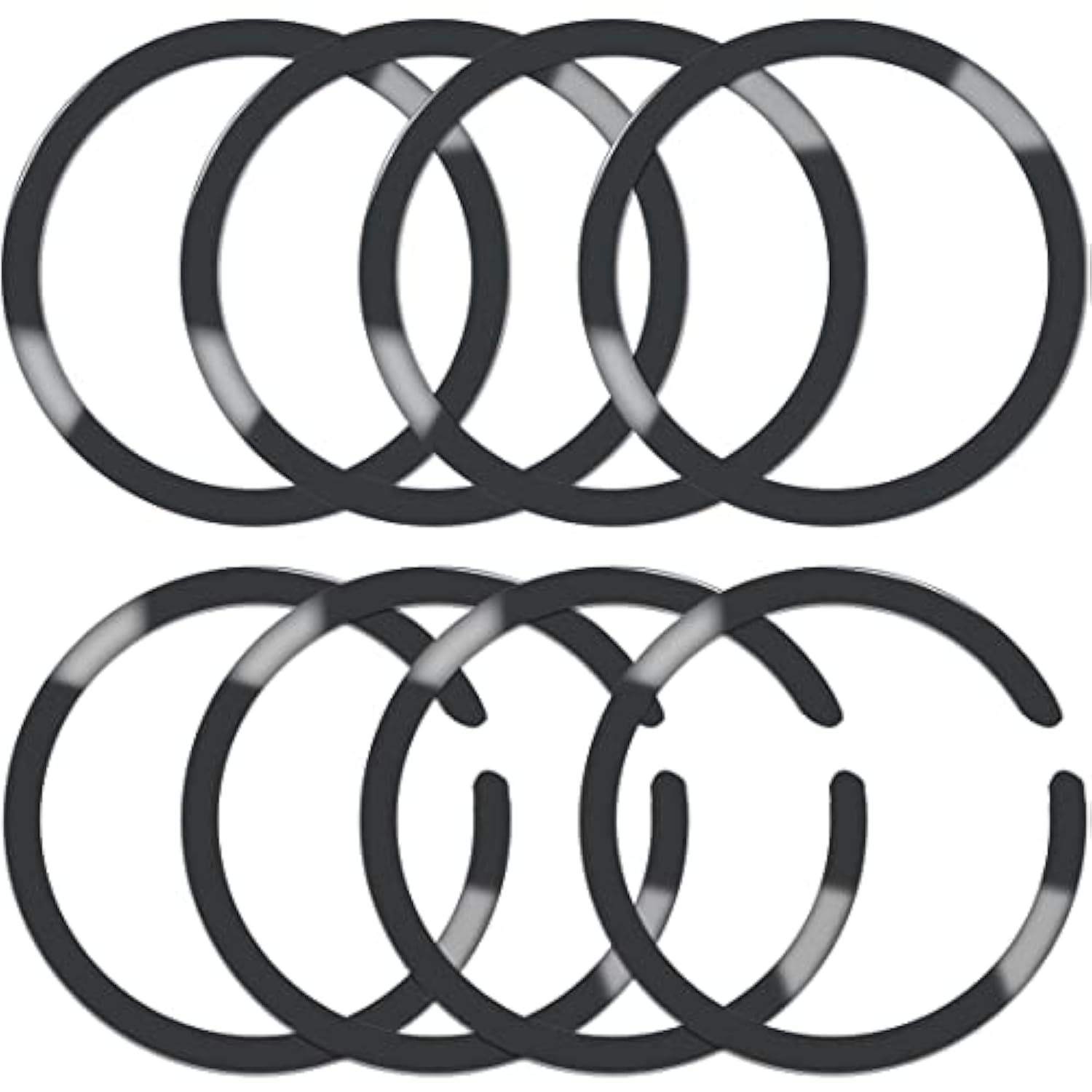 8-Pack Metal Rings for MagSafe Wireless Charger iPhone 13-16 Pro Max