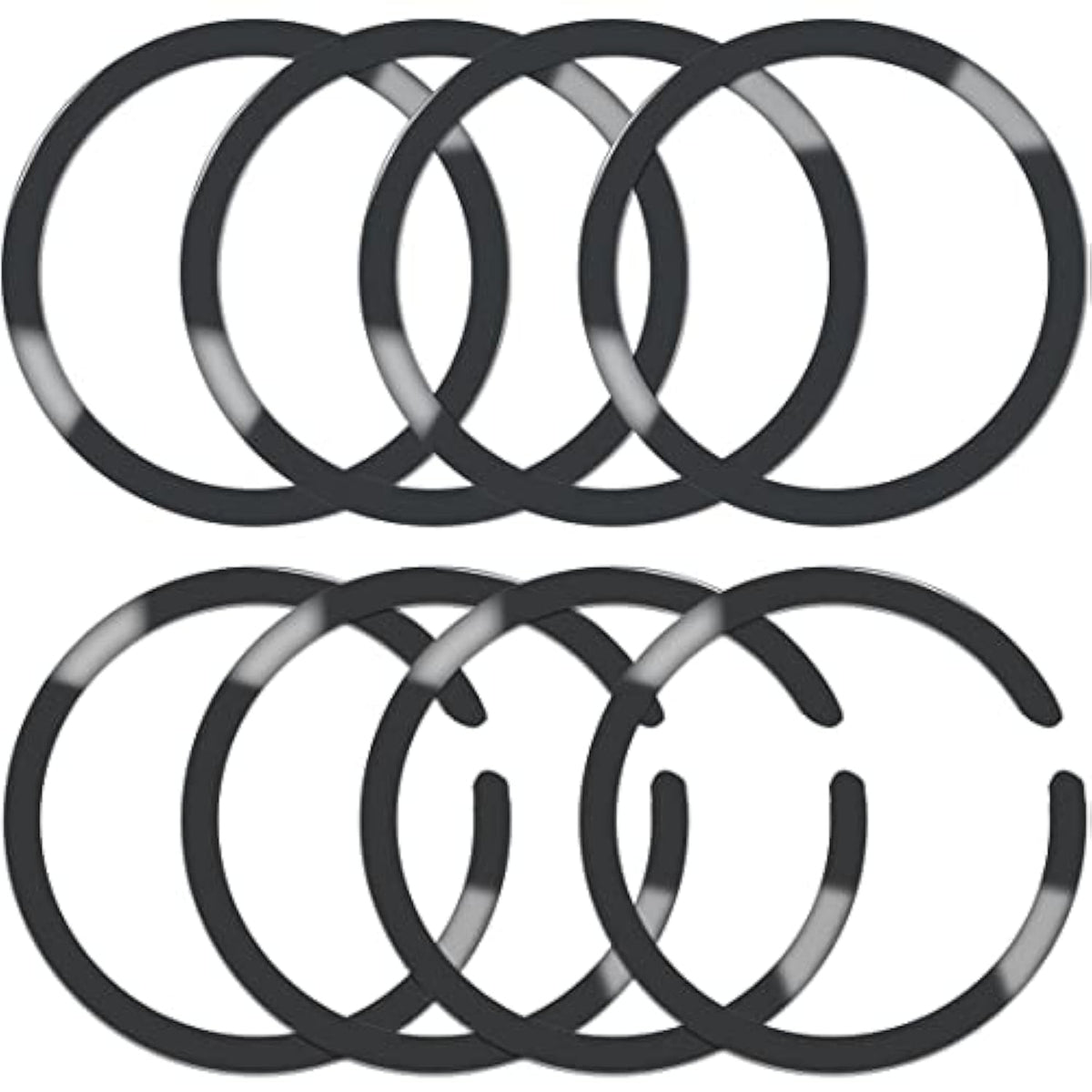 8-Pack Metal Rings for MagSafe Wireless Charger iPhone 13-16 Pro Max