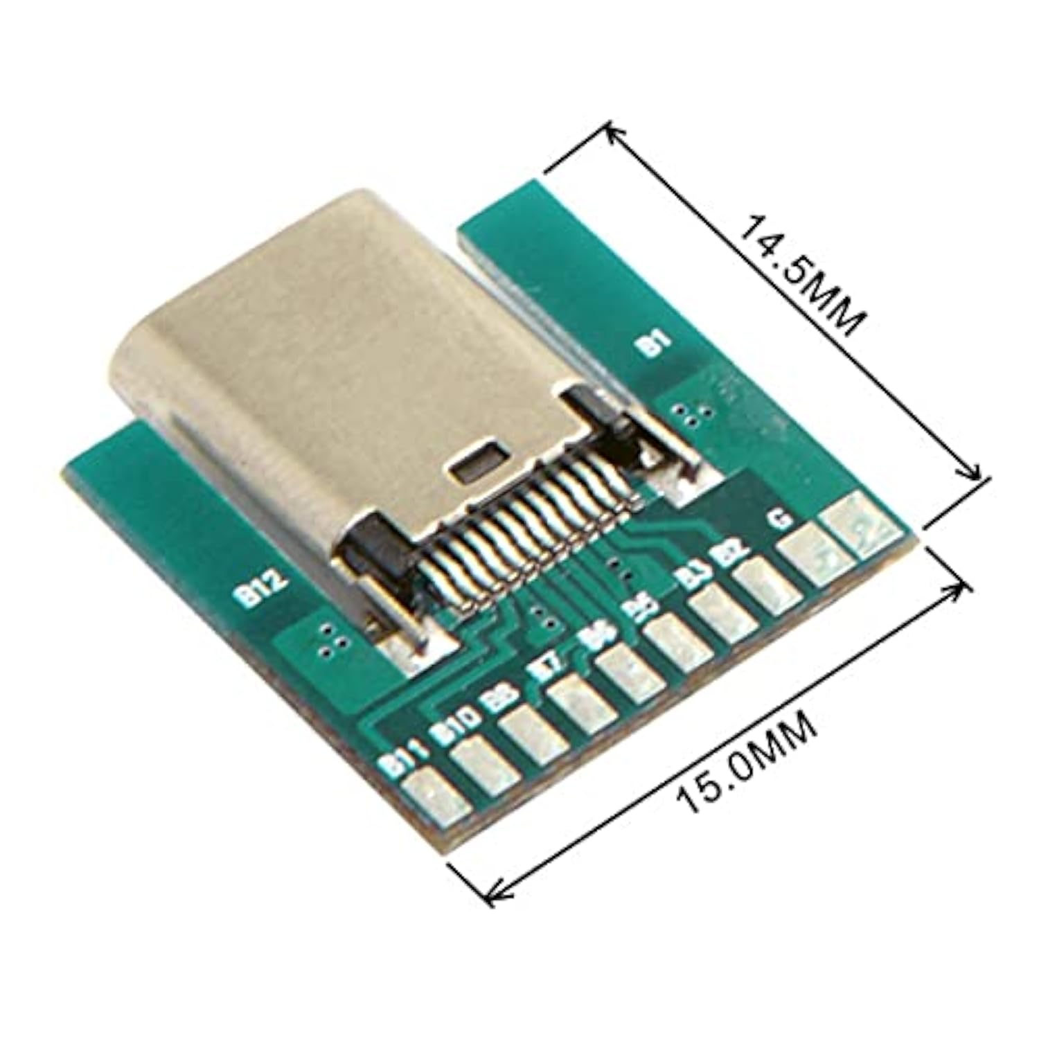 Cablecc DIY 24pin USB 3.1 Type C Female Socket Connector SMT Type with PC Boar