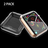 [2-Pack] 40Mm Case For Apple Watch New Se-2024 / Series 6 / Series 5 / Series 4 Screen Protector, Overall Protective Soft Case Tpu Hd Ultra-Thin Cover For Iwatch, 2 Transparent