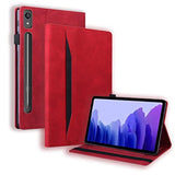 Case For Lenovo Tab P11 Pro (2Nd Gen) / Tab P11 Pro Gen 2 11.2 Inch Magnetic Pu Leather Folio Stand Shell Cover Foldable Card Holder Multi-Angle Tab P11 Pro 2022 11.2",Red
