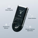 Hardware Wallet Biometric Cold Wallet For Crypto With Fingerprint Authentication | Secure Bluetooth Storage For Bitcoin, Ethereum, Xrp, Xdc, Solana, Stablecoins & More