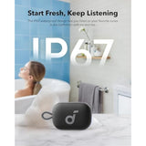 Select 4 Go Bluetooth Shower Speaker By Anker, Ip67 Waterproof/Dustproof, Ultra-Portable Speaker, Wireless, 20H Playtime, Floatable, Powerful Sound, Electronics For Outdoors/Home/Travel