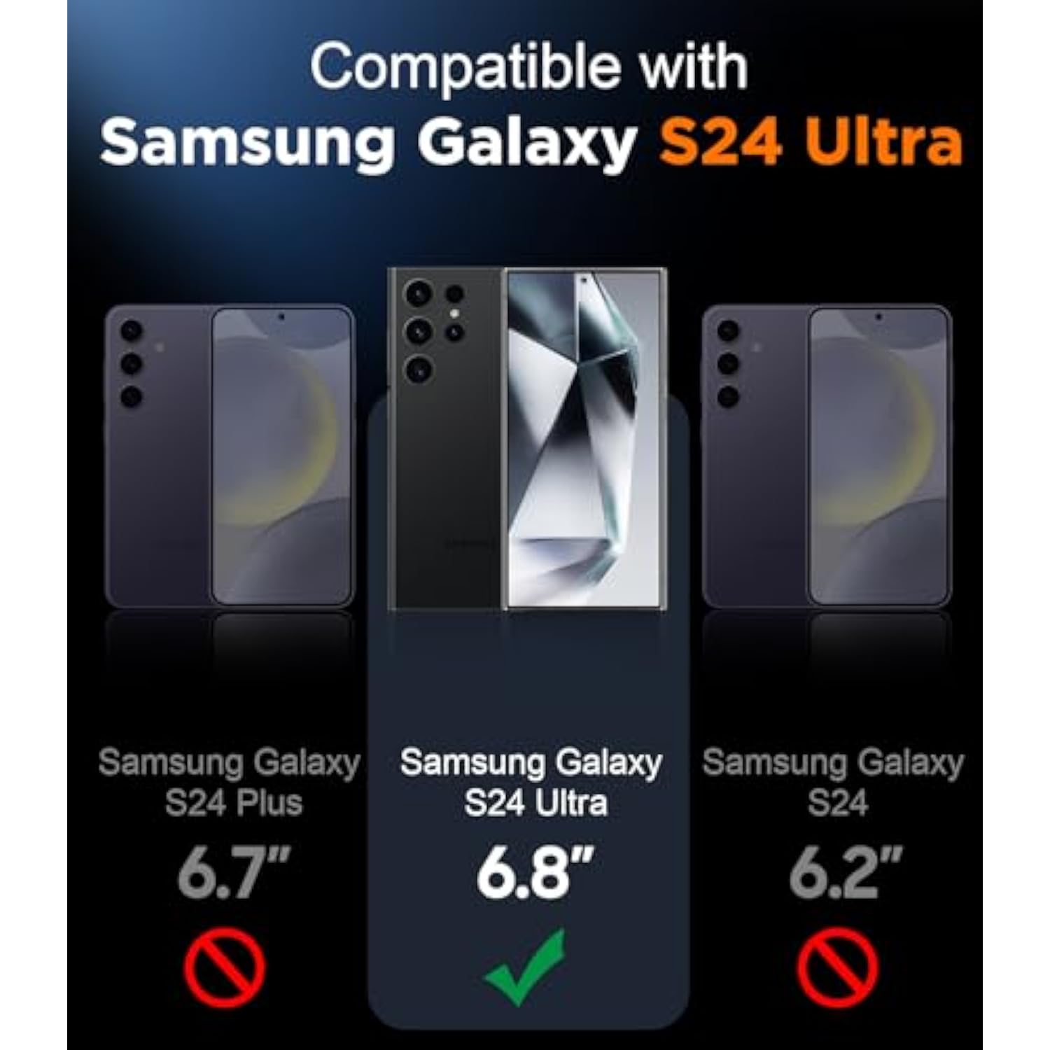 Magnetic For Samsung Galaxy S24 Ultra Case, [Innovate Stand][Military Grade Drop Protection][Non Slip][Translucent Matte] Shockproof Phone Case For Galaxy S24 Ultra 6.8" 2024 -Black