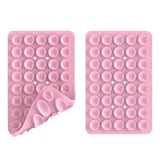 Double Sided Silicone Suction Phone Holder Mount, Silicon Accessory for iPhone and Android, Hands-Free Mirror Shower Phone Holder, TikTok Videos and