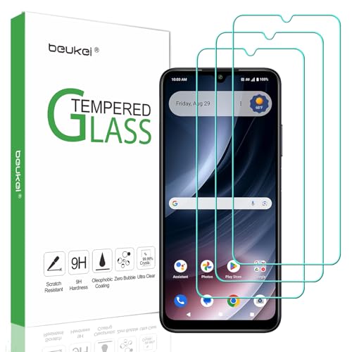 (3 Pack Designed for Cricket Icon Plus (2026) / AT&T Verge 2 Screen Protector Tempered Glass, Touch Sensitive, 9H Hardness