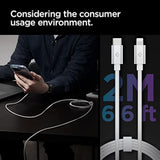 Spigen for USB C to Lightning Cable, ArcWire 6.6ft MFi Certified PD Charger Fast Charging Compatible with iPhone 17 16 15 14 13 12 Plus Pro Max Mini iPad AirPods