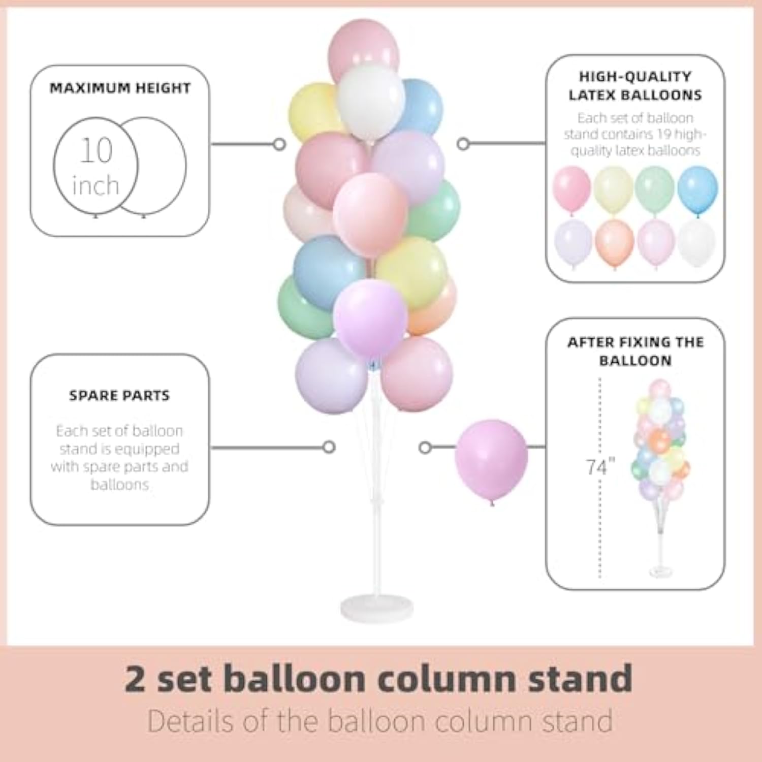 Rose Gold 80th Birthday Balloons: Latex & Confetti Party Decor