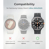 Metal Case With Screen Protector For Galaxy Watch Ultra/Ultra 2 (2025) 47Mm – 360° Full-Body Rugged Stainless Steel Bumper + Back Cover, Designed For Samsung Galaxy Watch 7/8 Ultra