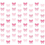 Pink Bow Party Hanging Banners & Birthday Party Supplies Decorations - Bow Paper Cutouts For Girl Baby Shower Bridal Shower Bachelorette Room Backdrop - 8 Pcs, 55 Inch, Hot To Light Pink Paper Banners
