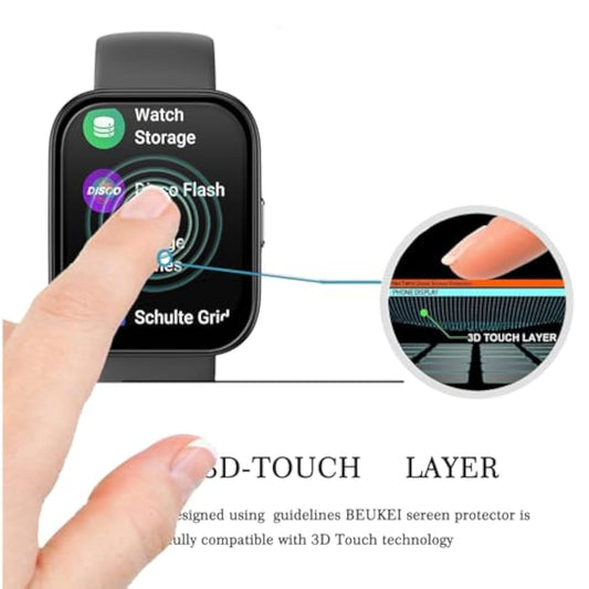 (3 Pack) Designed For Amazfit Bip 5 Screen Protector, Anti Scratch, Bubble Free