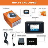 At&T Unite Explore Ac815S, Unlocked Rugged 4G Lte Mobile Hotspot, Up To 450Mbps, Ip65 Water & Dust Resistant, 22Hr Battery, Dual-Band Wifi (15 Devices), Travel Wifi, Bundle (Budget)