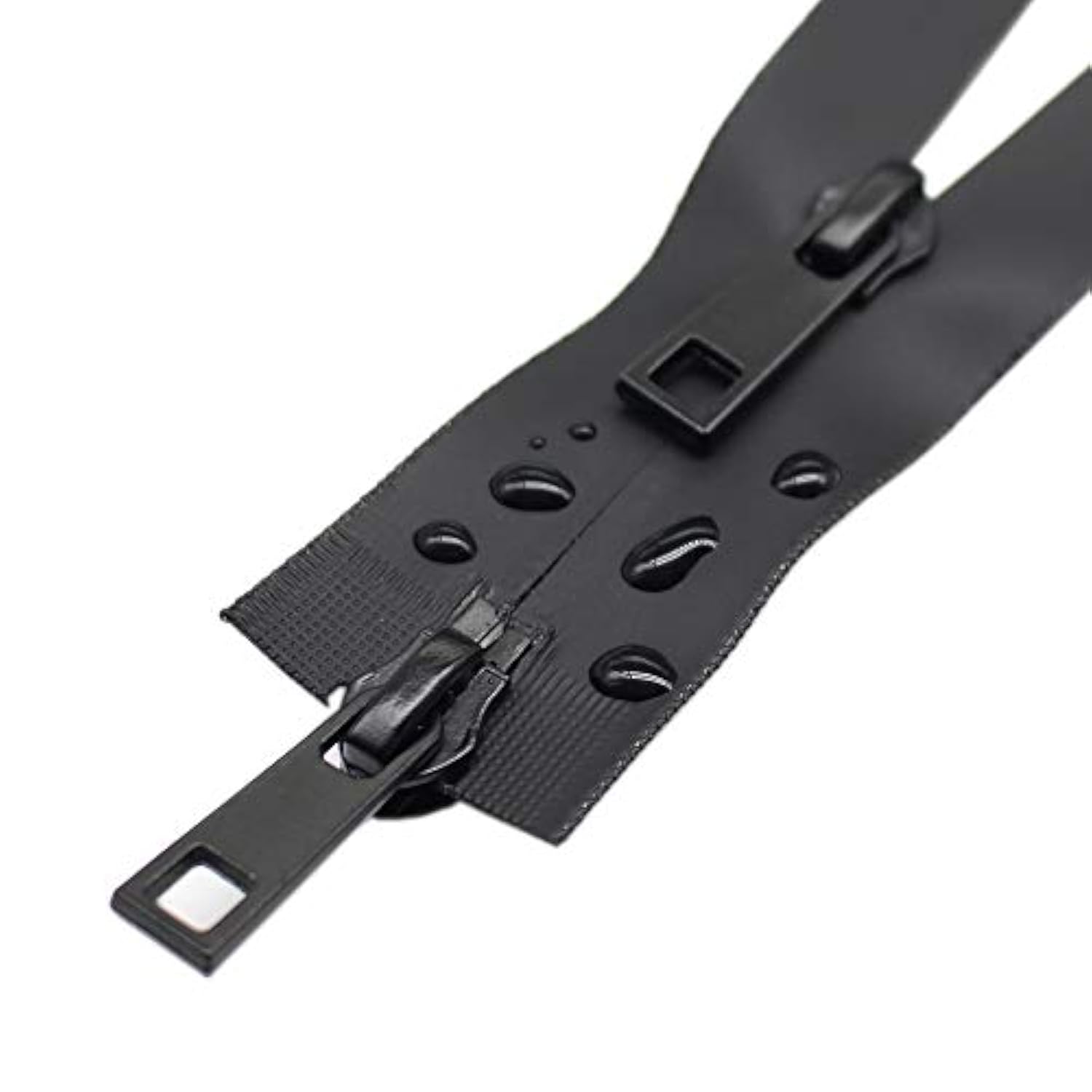 150Cm #5 Two Way Separating Waterproof Zippers Black Water Resistant Z
