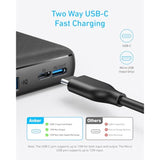 Anker Power Bank(PowerCore 10K),Compact Travel-Ready 10,000mAh Battery Pack with PowerIQ Charging Technology,5V/3A High-Speed Charging for iPhone,iPad,and More (USB-C Input and Output?Black??1pack)