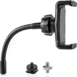 Ring Light Phone Holder Universal Phone Holder For Ring Light With 1/4 And Hot Shoe Adapter, Flexible Phone Mount For Ringlight And Tripod Stand