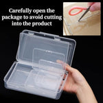 28 Pack Small Storage Containers Mixed Sizes Clear Plastic Boxes Craft Organizers Rectangular Bins With Lids For Small Items Bead Art Craft Jewelry Projects
