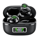 Wireless Earbuds, Bluetooth 5.5 Headphones Bass Stereo, Ear Buds with Noise Cancelling Mic, LED Display in Ear Earphones 80H Playtime, USB-C IP7