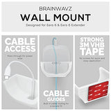 Screwless Wall Mount For Eero 6 Mesh Wifi Holder, Custom Design (Not Compatible With Eero Pro 6 / Beacon), Strong Vhb Adhesive, No Tools, No Mess, White By