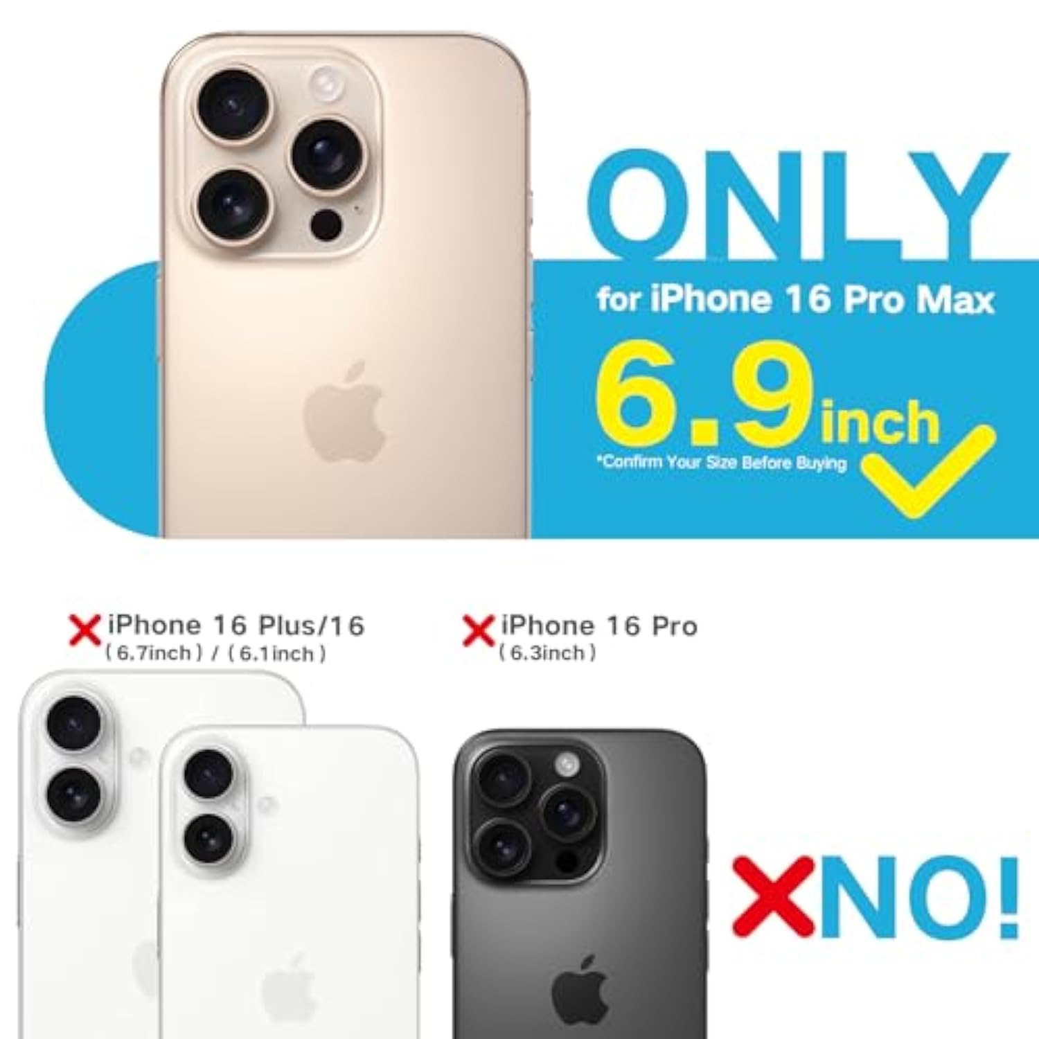 Designed For Iphone 16 Pro Max Case Clear [Fit For Magsafe] [Military-Grade Shockproof] [Aluminum Kickstand] [Anti-Yellowing] Slim Transparent Magnetic Phone Case For 16 Pro Max, Crystal Clear