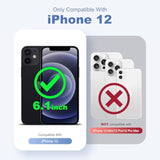 Compatible With Iphone 12 Case With Built-In Camera Lens Protectors Translucent Magnetic Iphone 12 Phone Case 6.1" [Compatible With Mag-Safe][Great Grip Feeling], Pink