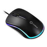 Fc112 Usb Optical Wired Computer Mouse With Easy Click For Office And Home, 1000Dpi, Premium And Portable,Compatible With Windows Pc, Laptop, Desktop, Notebook (Black)