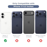 For Iphone 17 Screen Protector (6.3 Inches), Iphone 17 Back Screen Protector And Front Screen Protector With Camera Protector [2+2+2 Pack], 9H Hardness