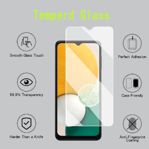 [4 Pack] Screen Protector Compatible with  Galaxy A13 5G/Galaxy A13 4G/ Galaxy A13 LTE/Galaxy A12,Scratch Resistant,Easy-Install,Bubble