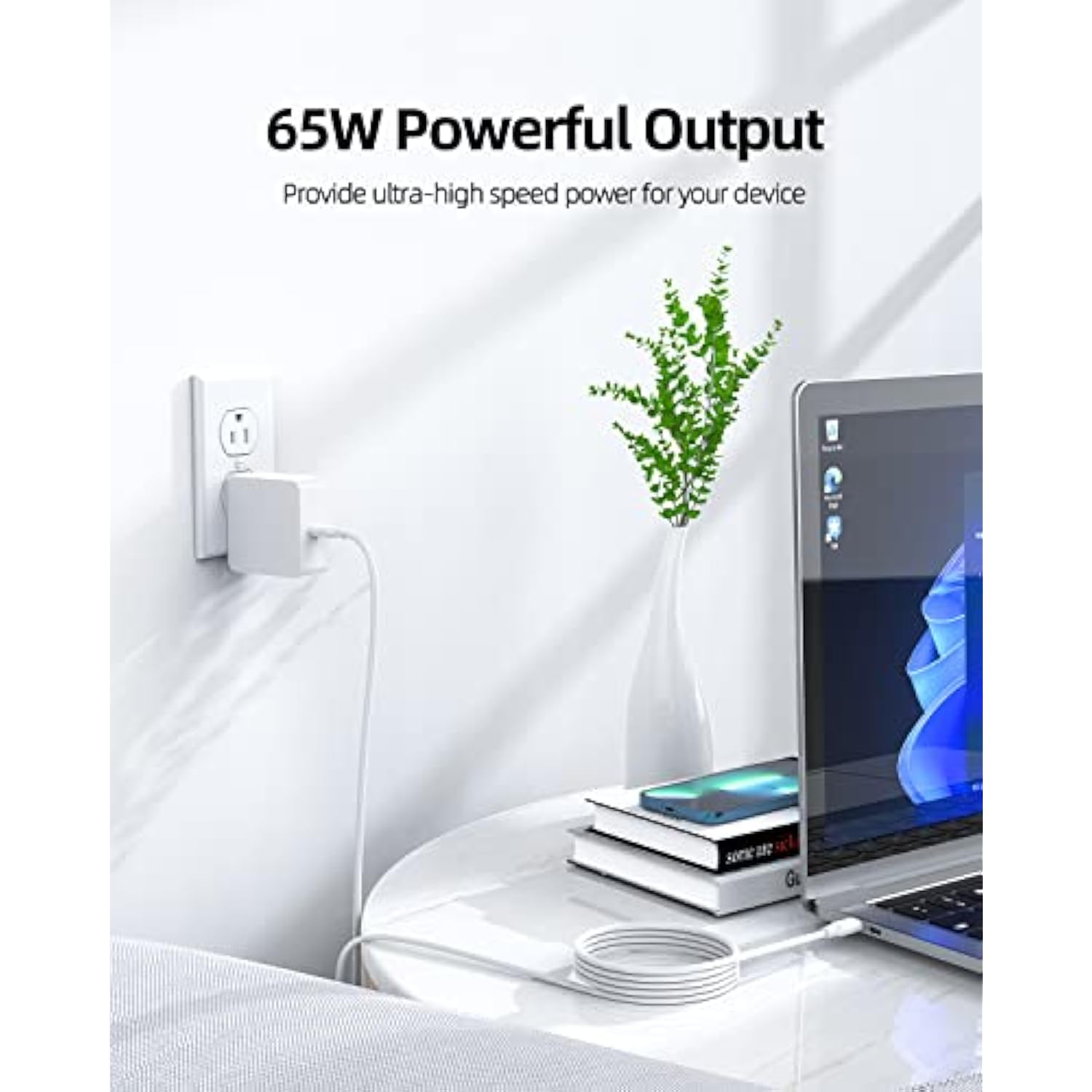 65W/45W Type C Charger Fit For Samsung Galaxy Book Pro 360,Galaxy Book Pro 13.