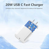 20W Usb C Charger Block For Apple Iphone 15 16 Pro Max, 12V Usb C Fast Charging Cube Plug Power Adapter Compatible With Apple Iphone 16 15 14 13 12 11 Xs Max Se 8Plus 7 6 Ipad, 1Pack, White