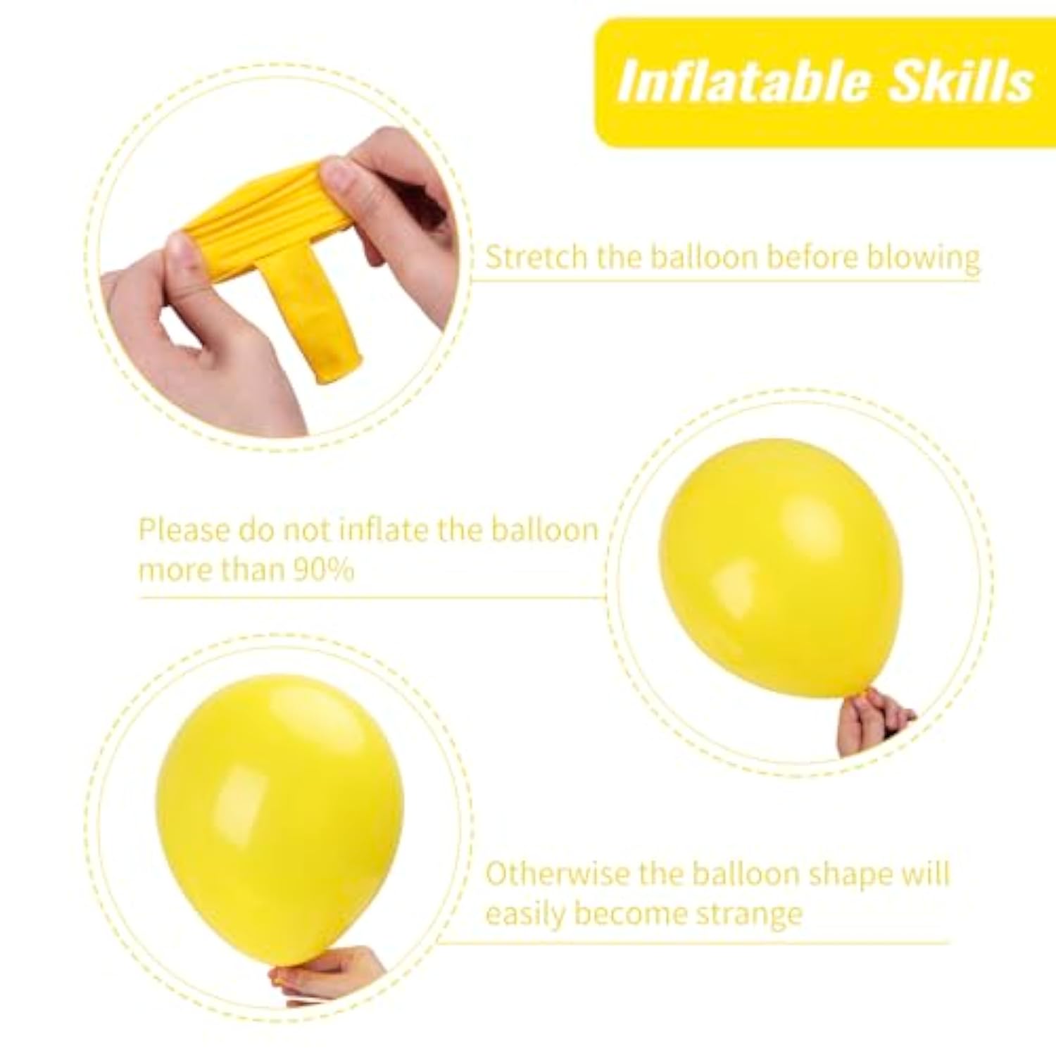 Yellow Balloon Garland Kit: 129 Piece Party & Event Decor