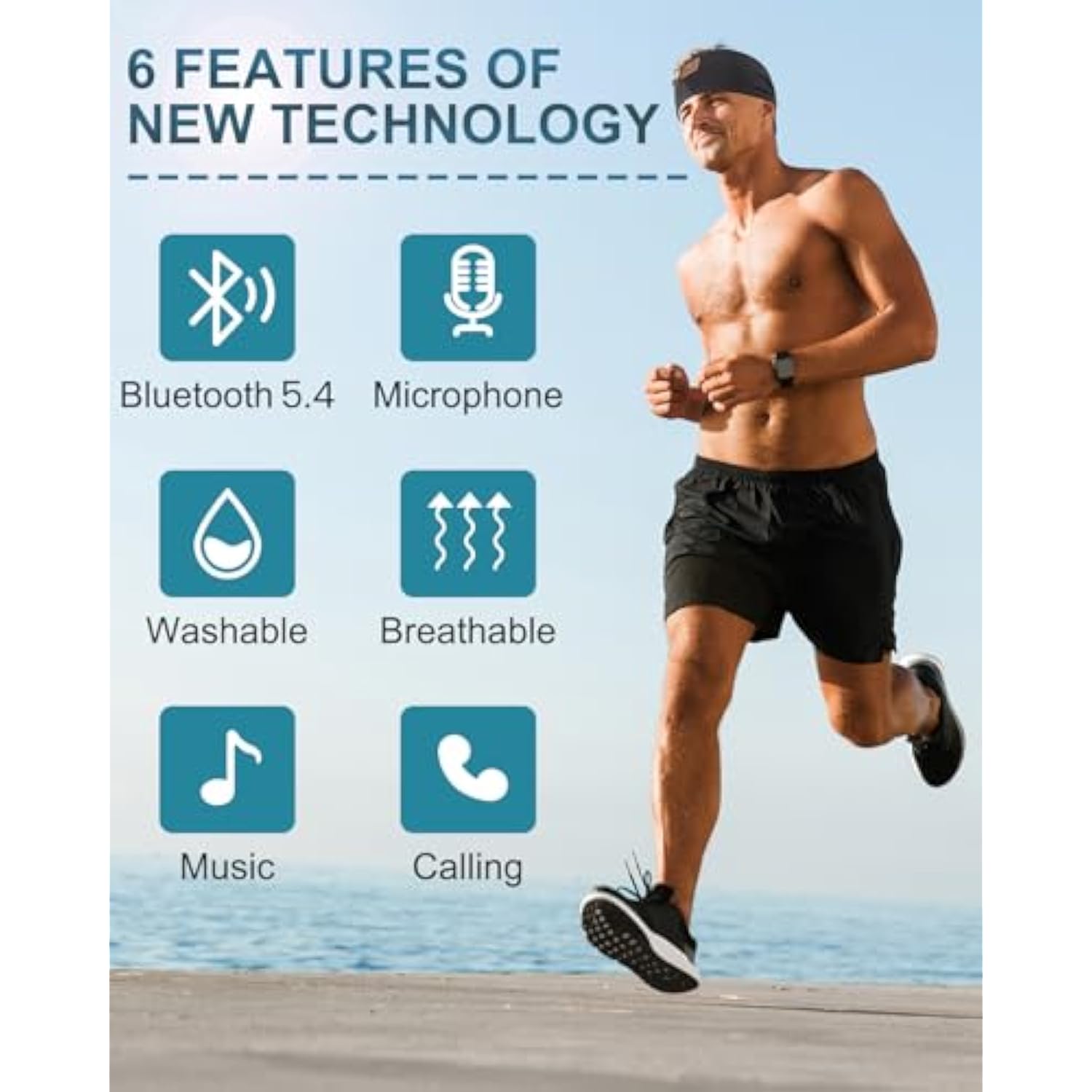 2-Pack Sleeping Headphones, Headband Headphones With Ultra-Thin Hd Stereo Speaker, Bluetooth Headband For Sports, Workouts, Insomnia, Yoga, Air Travel, Meditation - Black&Grey
