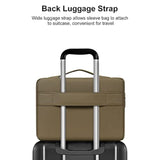 MOSISO 360 Protective Laptop Sleeve Compatible with MacBook Air/Pro, 13-13.3 inch Notebook, Compatible with MacBook Pro 14 inch M4 M3 M2 M1 Pro Max 2024-2021, Polyester Bag with Belt, Black