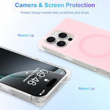 Rectangle Case For Iphone 16 Pro Max Case For Women Girls Boys [Compatible With Magsafe] Cute Candy Color Design, Kawaii Aesthetic Girly Magnetic Protective Phone Cover, Light Pink
