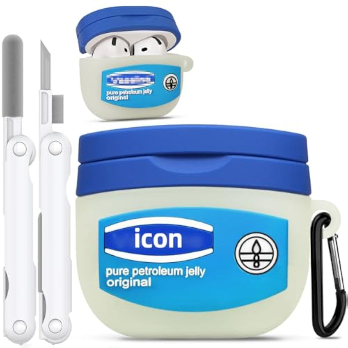 Cute For Airpods 4 Case Cover 2024 With Cleaning Kit,Funny Cartoon Kawaii For Airpods 4Th Generation Cases Soft Silicone Case For Apple Airpods 4 Accessories With Keychain For Women Men Girls Boys