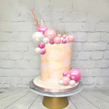 30Pcs Balls Cake Topper Foam Ball Cake Picks Mini Balloon Cupcake Insert Bubble Balls Diy Decoration For Baby Shower Kids Birthday Party Decorations Pearl White Pink Rose Red