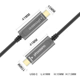 Usb C To C Fiber Optical Cable Usb 3.1 Type C Cable 10Gbps 50Ft Compatible Wit